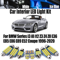 LED Interior Map Dome Light Car Ceiling Bulbs Kit Canbus For BMW Series i3 i8 i12 Z3 Z4 Z8 E36 E85 E86 E89 E52 Coupe 1996- 2020