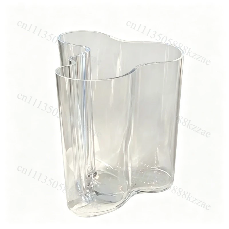Creative Irregular Transparent Lake Glass Vase Ins Vase Vase Decoration Home