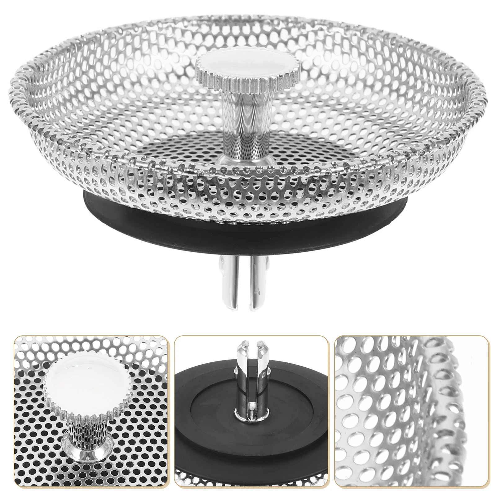 كفاءة بالوعة تصفية سدادة مصفاة الفولاذ المقاوم للصدأ لتصريف المطبخ مكافحة انسداد حل سهل التنظيف مصفاة حوض #6