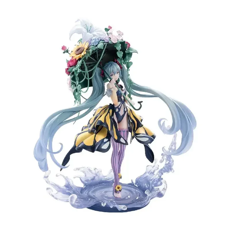 Hatsune Miku Anime Figure VOCALOID Hatsune Miku Swallowtail Beautiful Girl GK Character doll Desktop Ornament Gifts