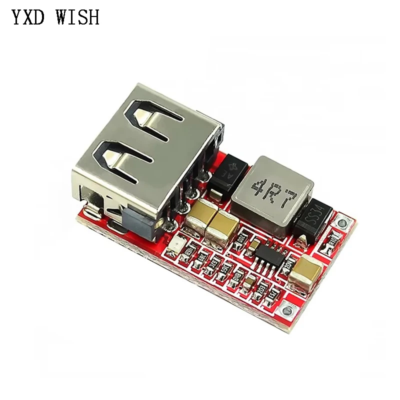 5pcs 6-20V 24V 12V To 5V 3A USB Step Down Module Mini DC-DC Step Up Converter Boost Module Power Adjustable Buck Converter