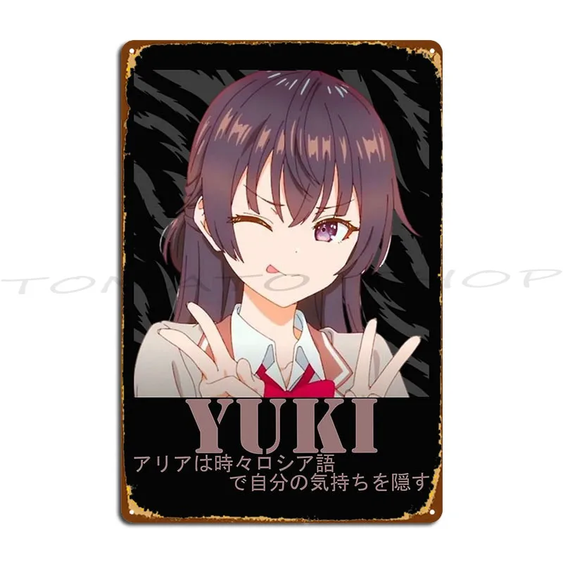 Ayanokoji Sakayanagi Arisu Ron Kamonohashi Deranged Detective Girl Metal Sign Cinema Garage Rusty Home Customize Tin Sign Poster