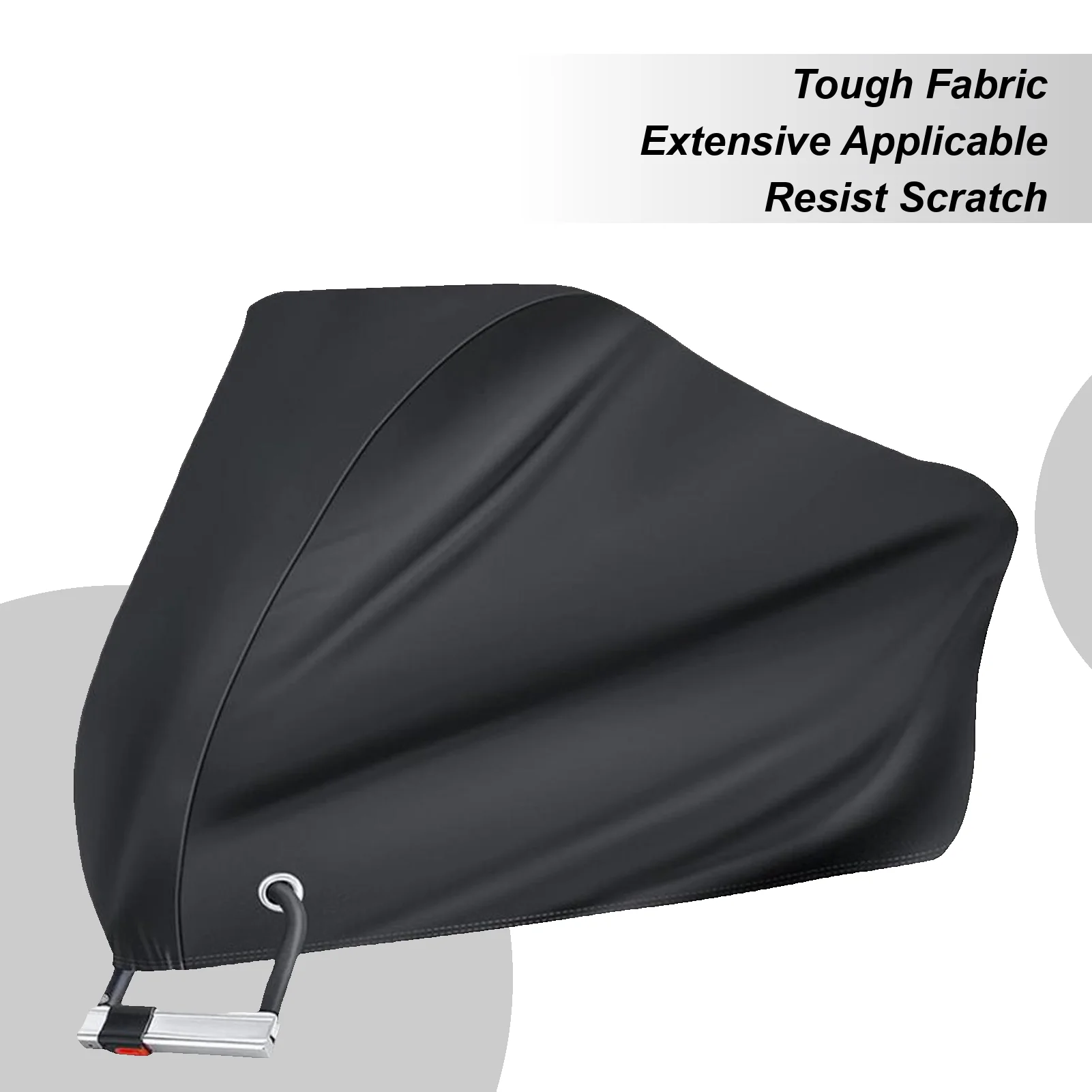 

Heavy Duty Motorcycle Cover Scooter Shelter Windproof Tarp Tear Proof Sun Outdoor Protection With Lock Holes For Indoor Camping