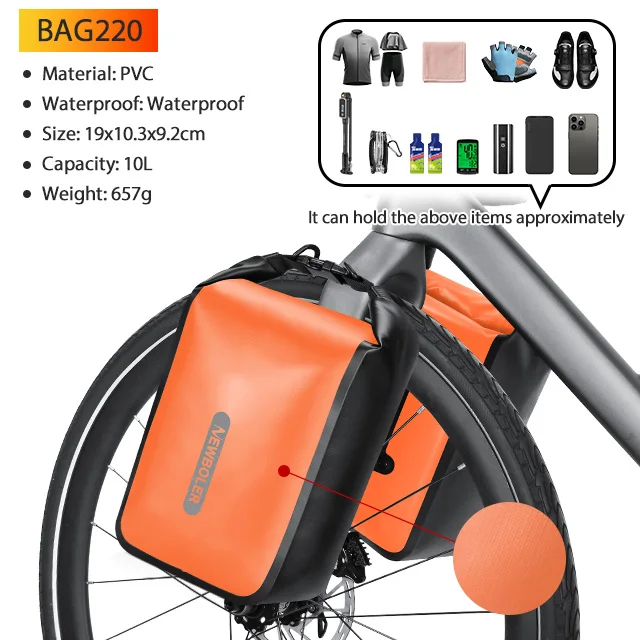 NEWBOLER Wasserdichtes Bikepacking-Taschenset, Fahrrad-Reisetasche für Gravel-Bike, Rennrad, Langstrecken-Touren, Fahrradzubehör