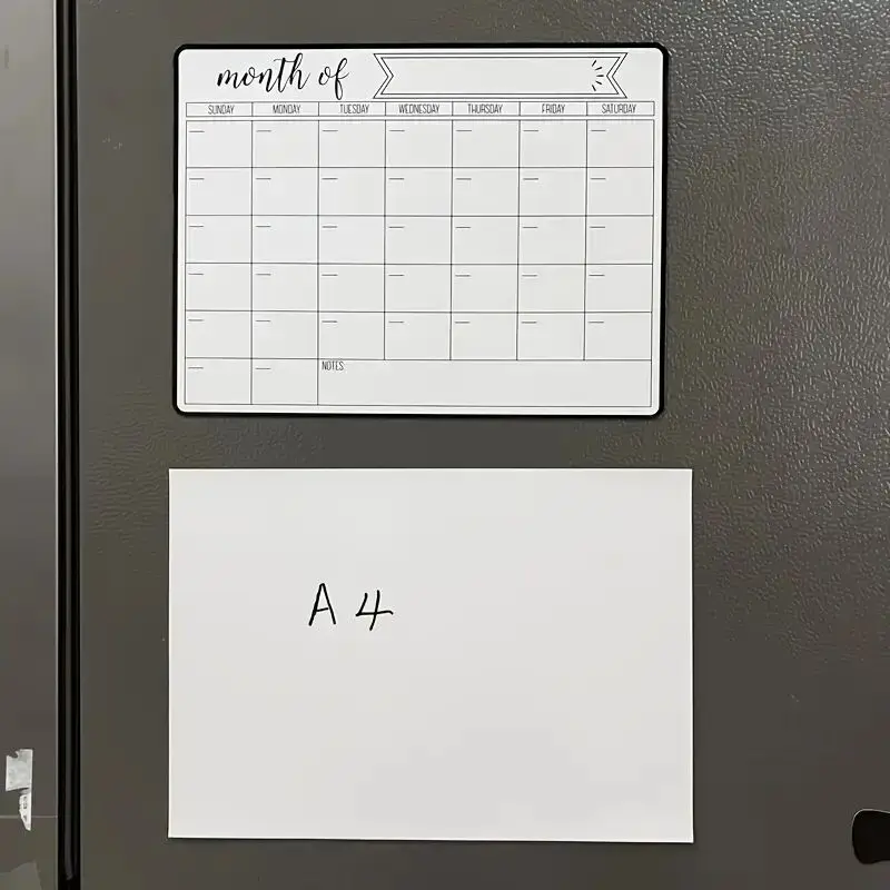 

Magnetic Dry Erase Whiteboard for Fridge, Weekly Planner Board with Marker Pen, Reusable Message Board for Home & Office