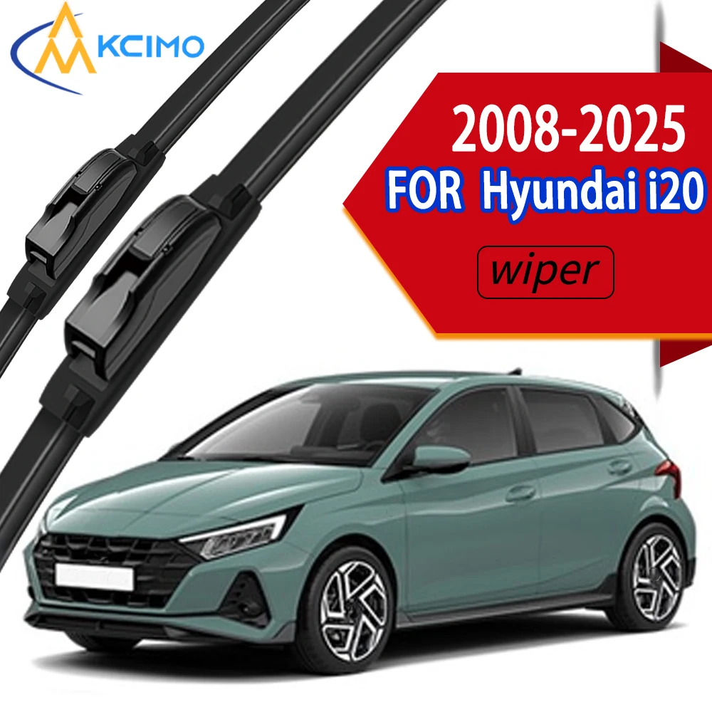 

Premium OEM Spec Front Windscreen Wiper Blades with High-Density Rubber, Direct Fit for Hyundai i20 PB GB IB BC3 BI3 2008-2025.