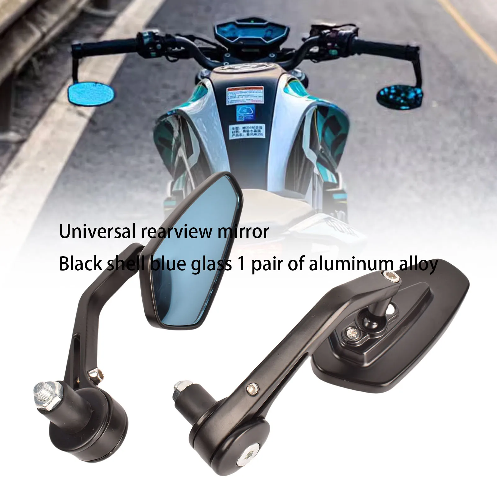 

Для Honda Kawasaki Yamaha Suzuki BMW Harley 7/8 ''/22 мм руль мотоцикла зеркала заднего вида алюминиевый сплав универсальный