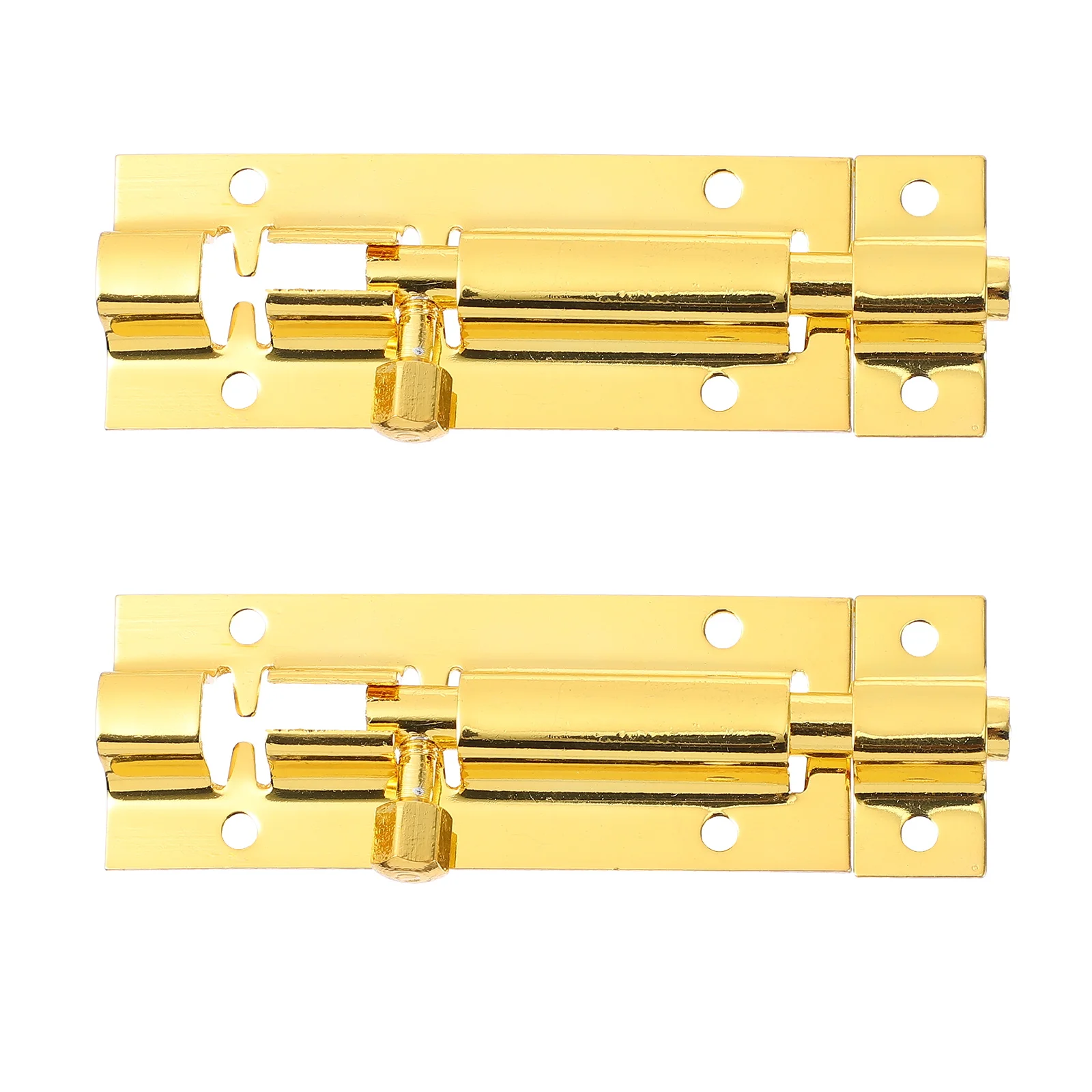 

2pcs Stainless Door Sliding Lock Security Slide Latch Anti-Theft Door Lock Heavy Duty Sliding Barrel Bolt Replacement Latch Bolt