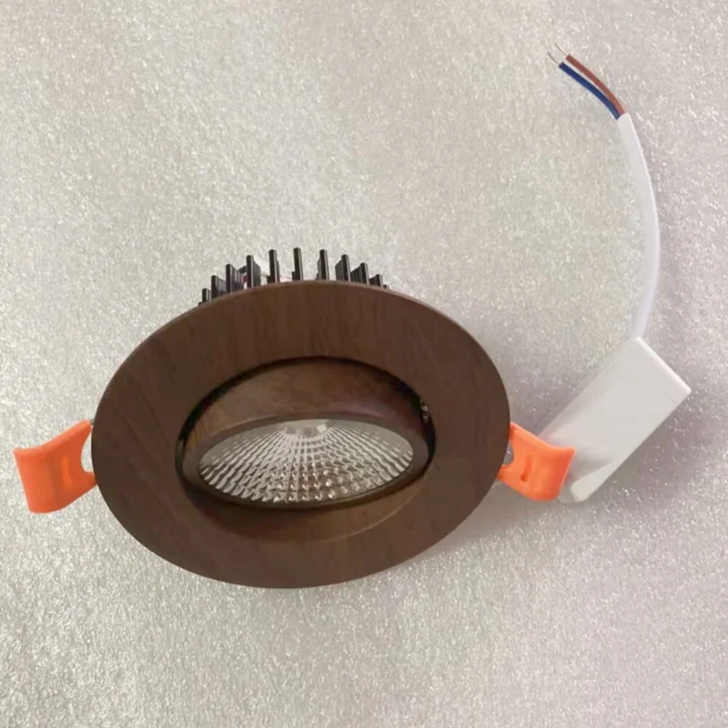 5W 7W 9W Dimmable CRI95 Decor Wooden Led Downlight For Living Room Kitchen Hall Interior Loft Embedded Spot Lamp Fixtures