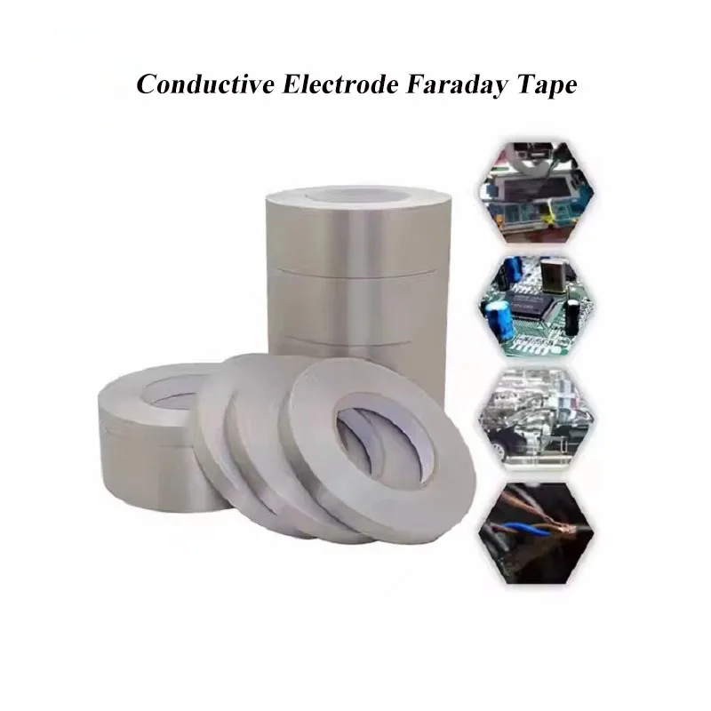 Conductive Electrode Faraday Tape Cloth Fabric Sliver LCD Cable Laptop Mobilephone Repair RF EMI Shielding Signal Blocking Tape