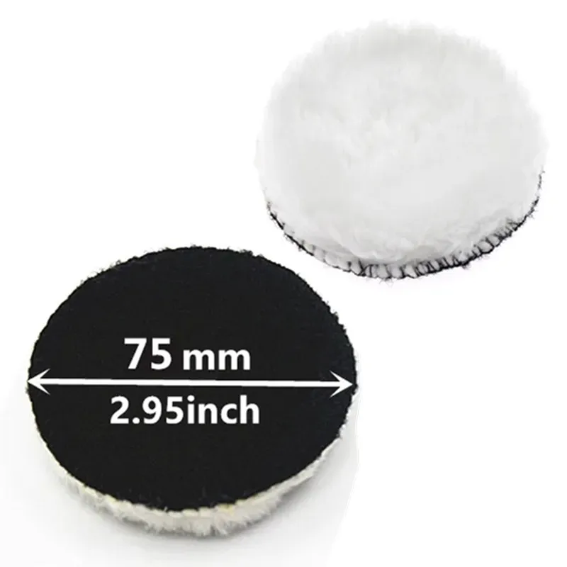 JANPSHION 20pc 75mm car polishing pad 3