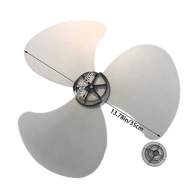 Plastic Fan Fan Blade For Standing Pedestal Fan 16 Inch 3 Leaves General Household Plastic Fan Blade Replacement Fan Accessories