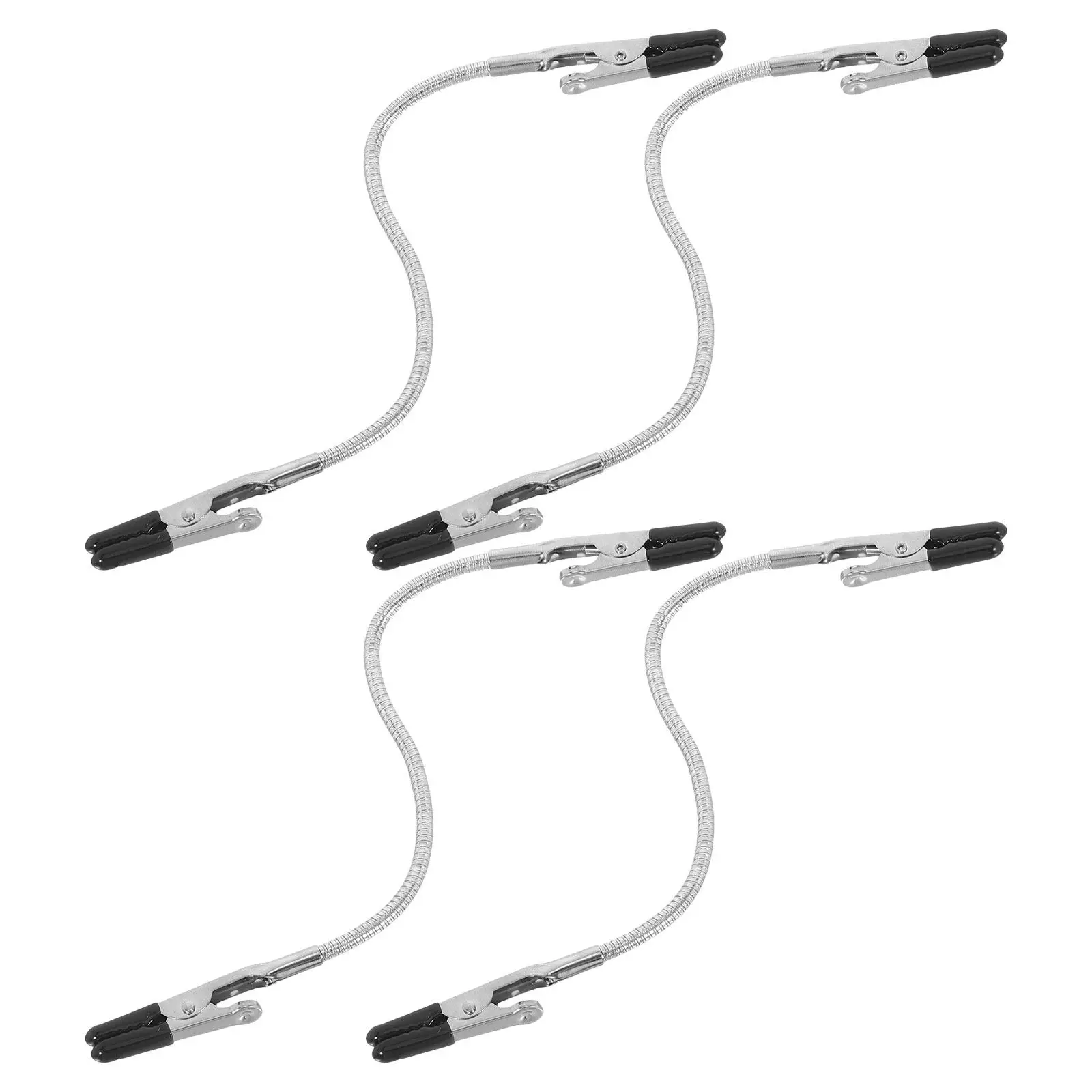 4Pcs Soldering Wire Holder Clamp Double Headed Flexible Gooseneck Alligator Clips Adjustable Electronics Fixing