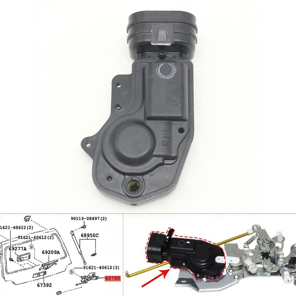 Rear Trunk Tailgate Boot Back Door Lock Control Actuator Motor For Toyota Land Cruiser LC100 4500 4700 Lexus LX470 1998-2007