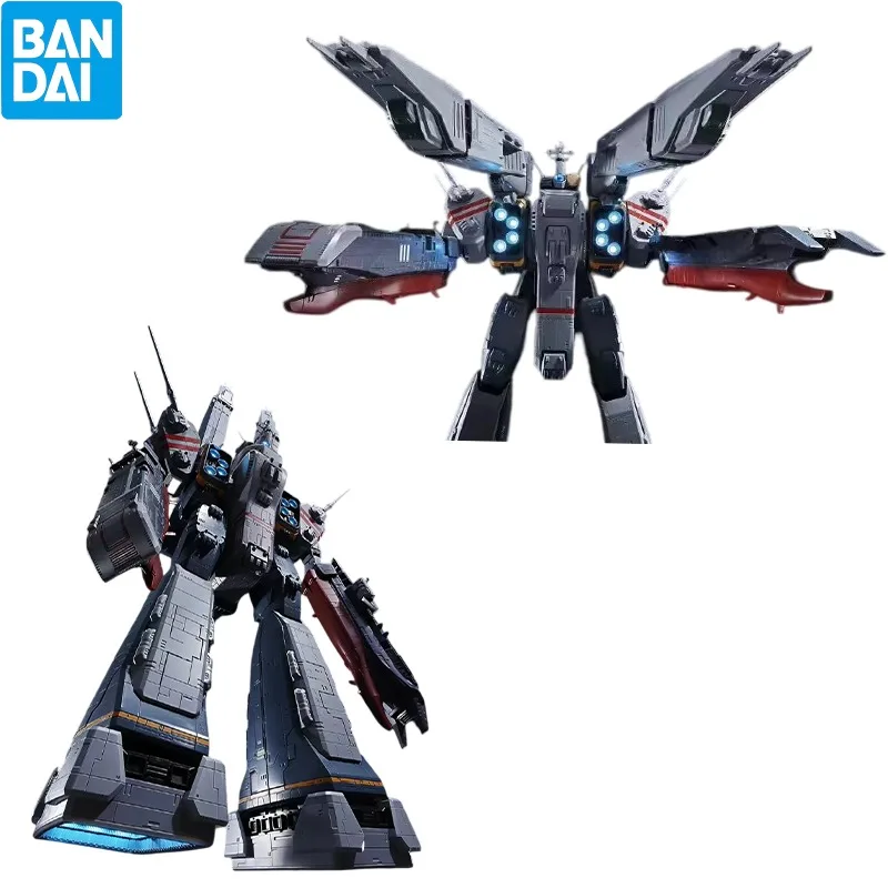 Original Bandai SDF-1 Macross DX Chogokin PVC 65cm Anime Character Collectible Display Toy Desktop Decoration Gifts