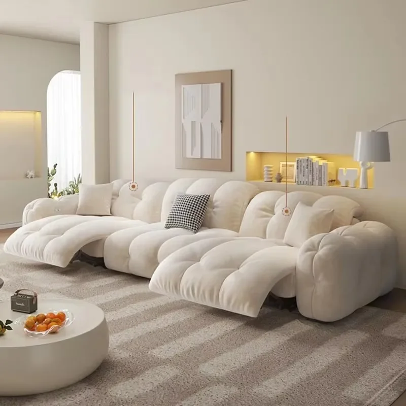 

Electric Double White Sofas Soft Fillers Sleeping Italiano Floor Choice Sofa Living Room Divani Da Soggiorno Furniture Home