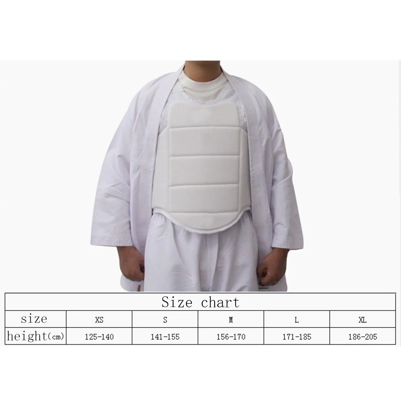 Youth Adult Karate Chest Guard Boxing Taekwondo Muay Thai Chest Protector