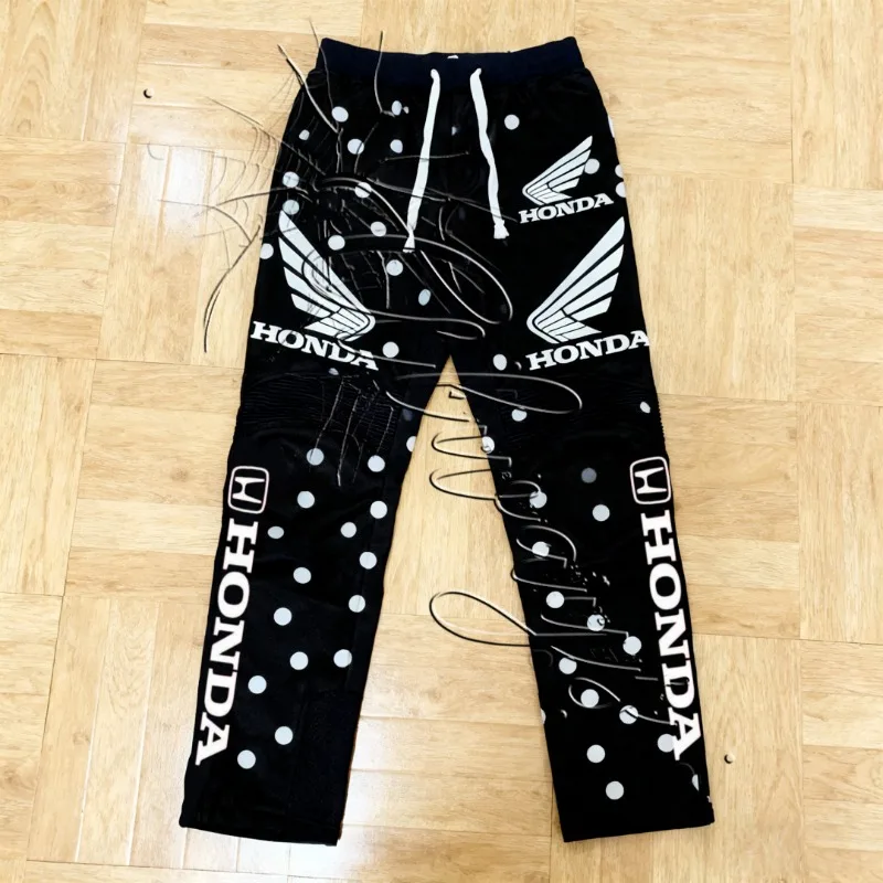

Лето 2026, новые гоночные модные брюки в стиле ретро Y2k с волнистыми точками для мужчин и женщин, мото, внедорожные брюки для горного велосипеда, быстросохнущие брюки