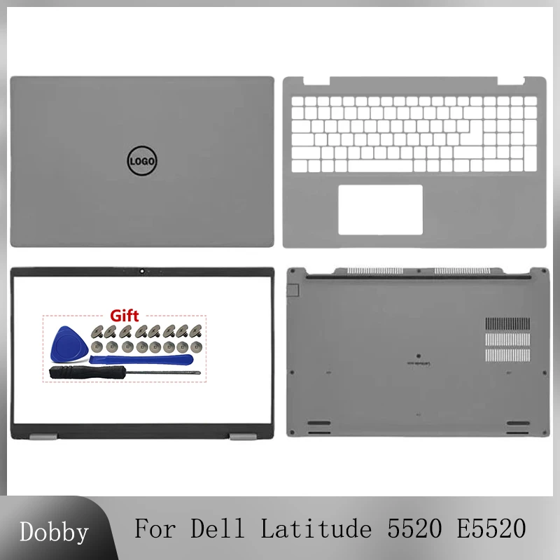 laptop lcd tampa traseira para dell latitude tampa traseira top case moldura frontal shell inferior substituir e5520 series novo 01