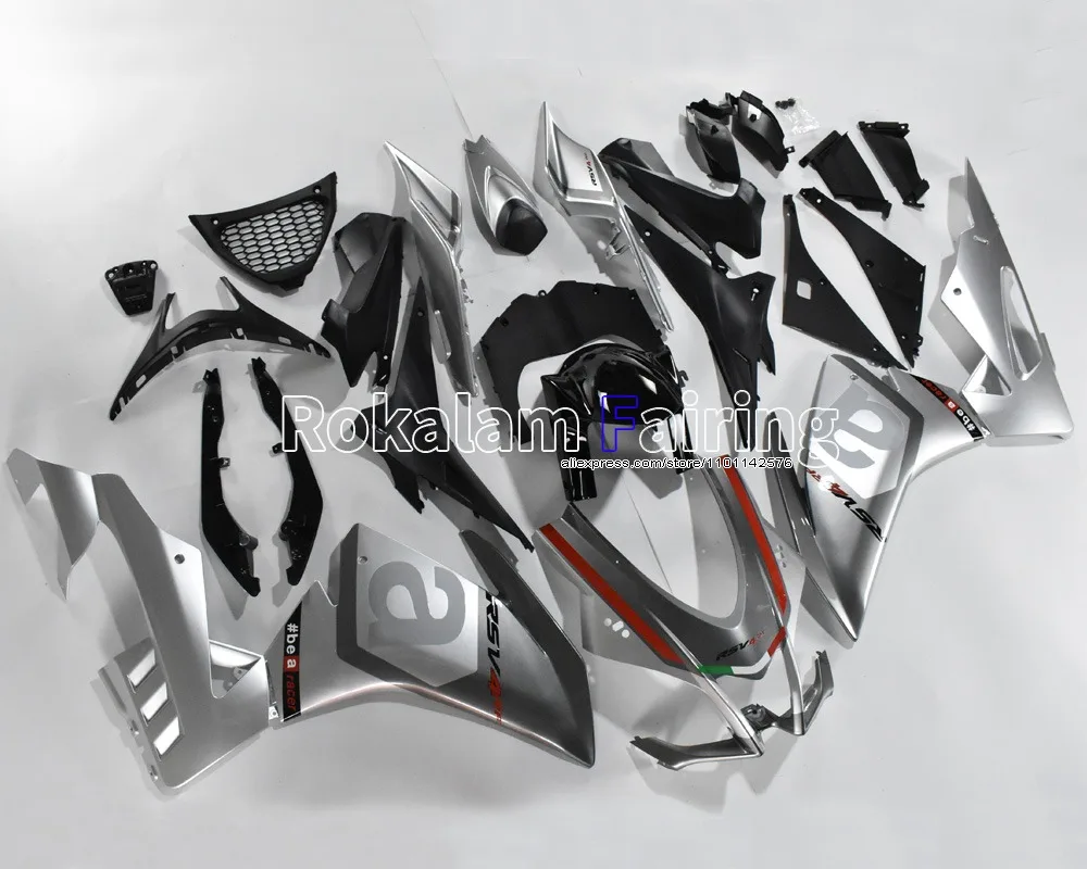 Body Cover For Aprilia RSV4 1000 2016 2017 2018 RS V4 16 17 18 Aftermarket Motorcycle Silver Fairing Kits (Injection molding)