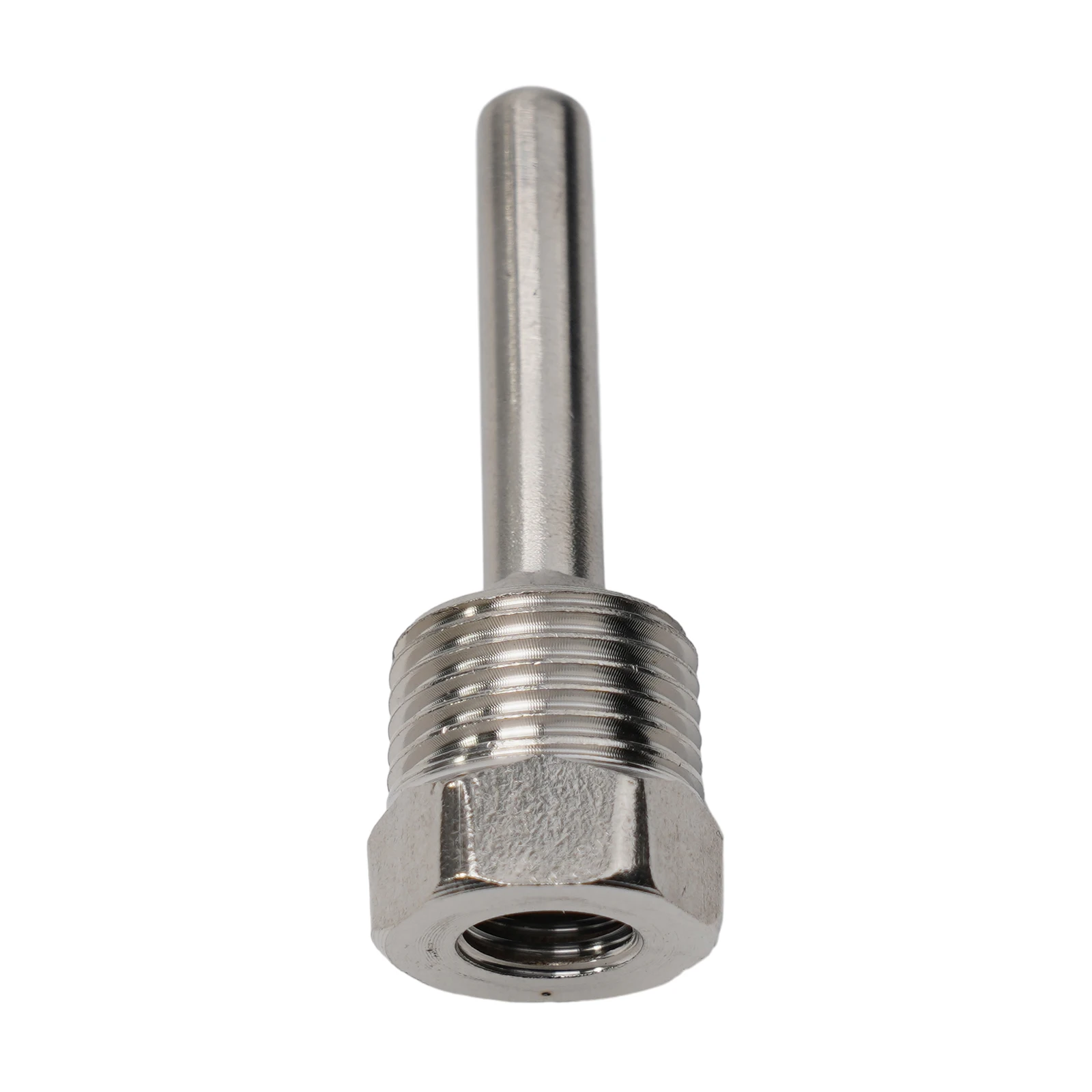 Screw In Immersion Sleeve  G 1/2 Thread For Temperature Sensor  Thermal Contact With Medium  Stainless Steel Material