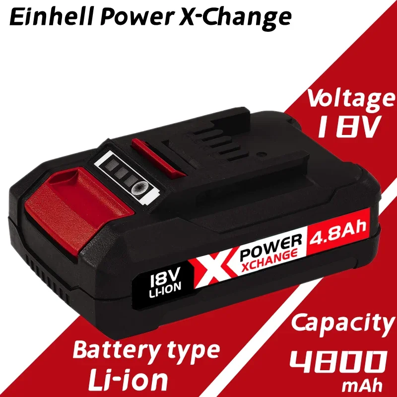 1-3PCS Einhell Power X-Change 18V,4.8Ah Lithium-Ion Battery Universally Compatible With All PXC Power Tools And Garden Machines