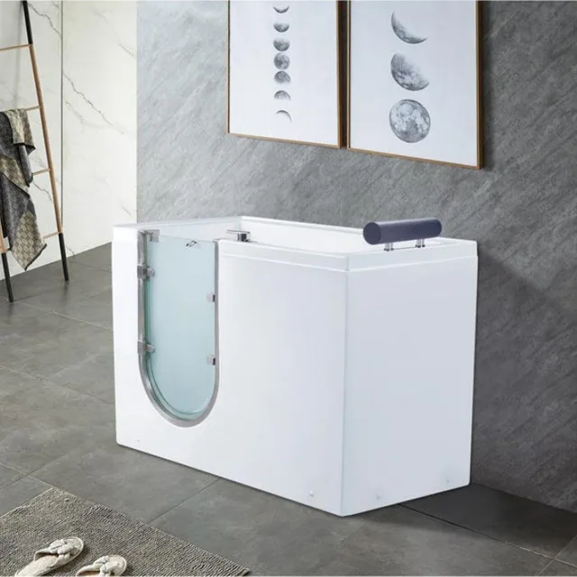 Door-Opening Walk-in Bathtub For Elderly Barrier-Free Side Door Sitting Massage Rectangular Bathroom