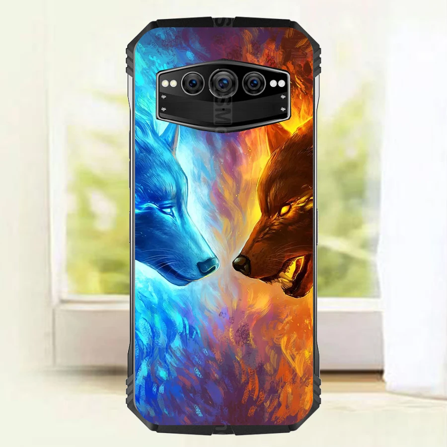 Animal Colorful Case for Doogee S100 Case Black Silicone TPU Cover for Doogee S100 Pro