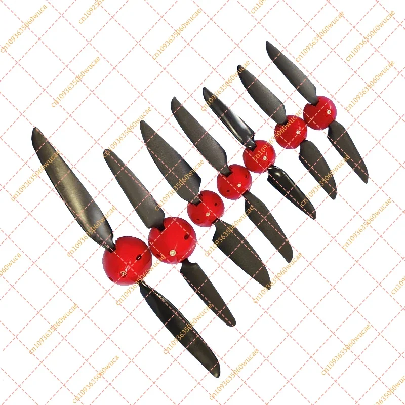HY Folding Propeller Set (2 Pairs), 6x4/7.5x4/8x4.5/8x6/11x6 with Spinner for RC Plane Glider Drone, 2.3-4.0mm Shafts