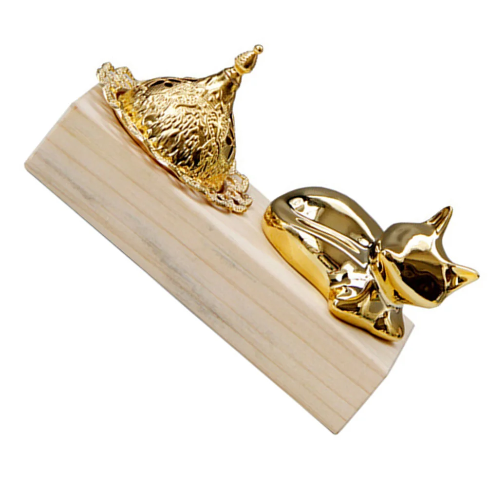 

Wooden Metal Incense Burner Aromatherapy Stand Holder Home Decor Censer Vintage Ornament Yoga Spa Meditation Reading Bedroom