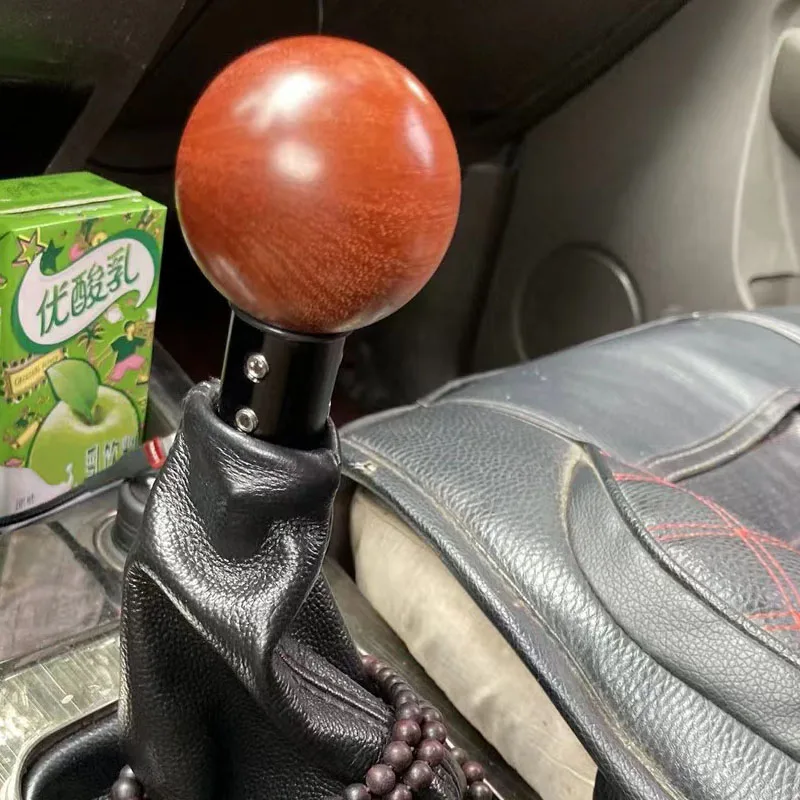 Universal Auto JDM 18cm Length Aluminum Gear Shift Knob Racing mahogany color Car Shift Gear Knob