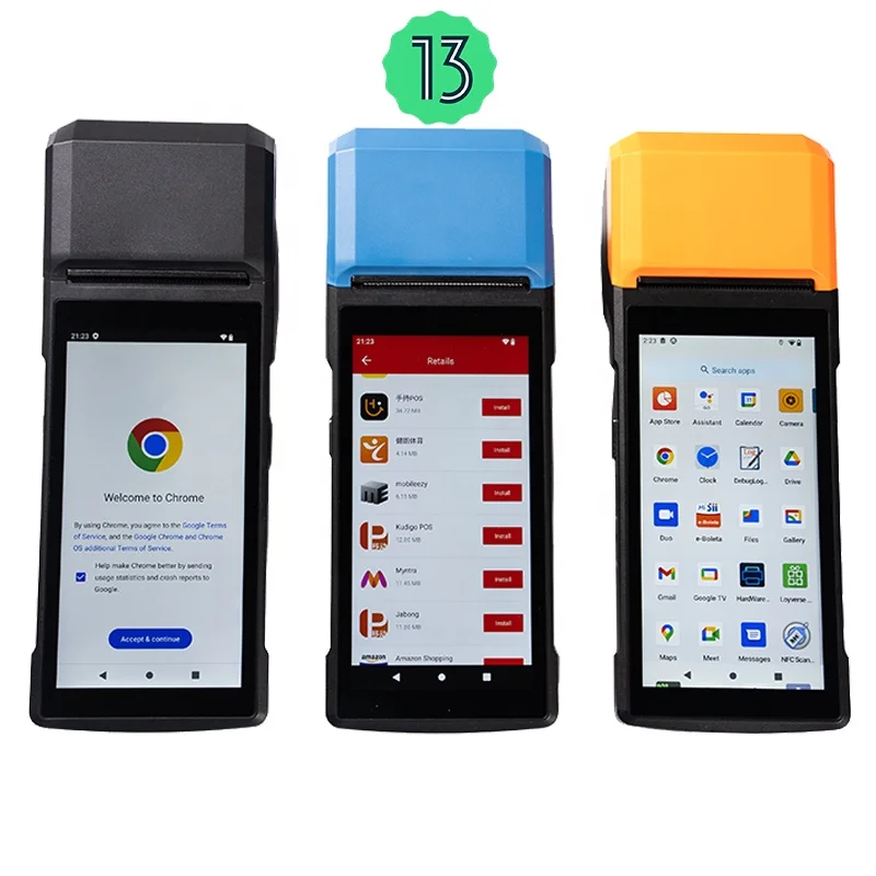 Machine portative de système de point de vente d'Android 4G H10S avec le scanner de code QR d'imprimante