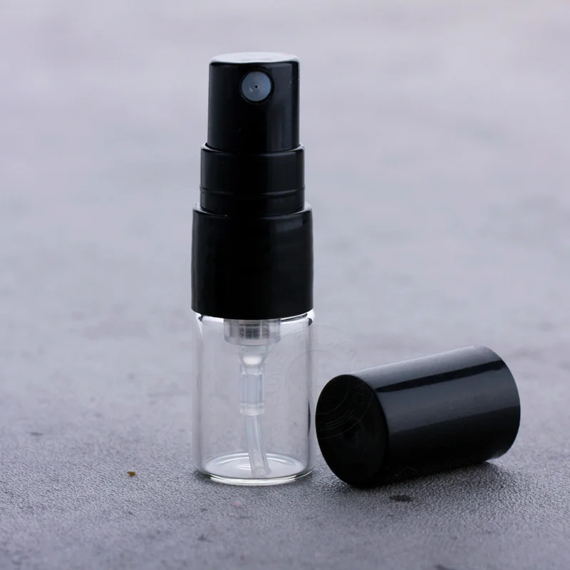 5/10/20/50/100/200pcs 1ML Glass Refillable Bottle Direct Pumping Sample Dispenser Fine Spray Perfume Spray Bottle