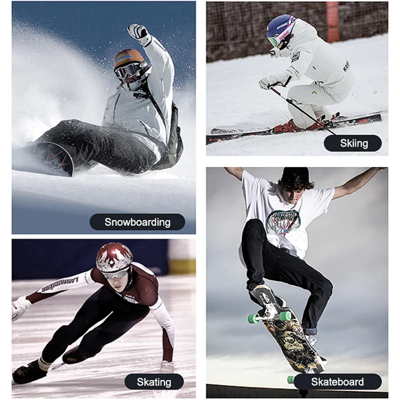 MOON Snowboard Pads Protective Gear Set for Adult Youth Skiing Knee Elbow Protection Safety for Outdoor Sports
