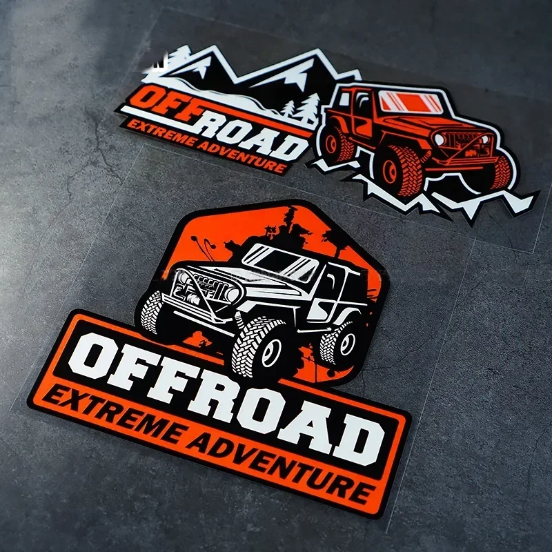 Car Sticker Decals Parts Sunscreen and Waterproof Cover Scratches for Off Road Graphic Vinyl Stickers 4X4 Exterior