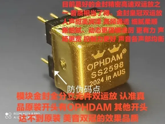 Beauty sound double crown dual opamp OPHDAM SS2598SQ upgrade OP06AT V5i-D LME49720HA 02