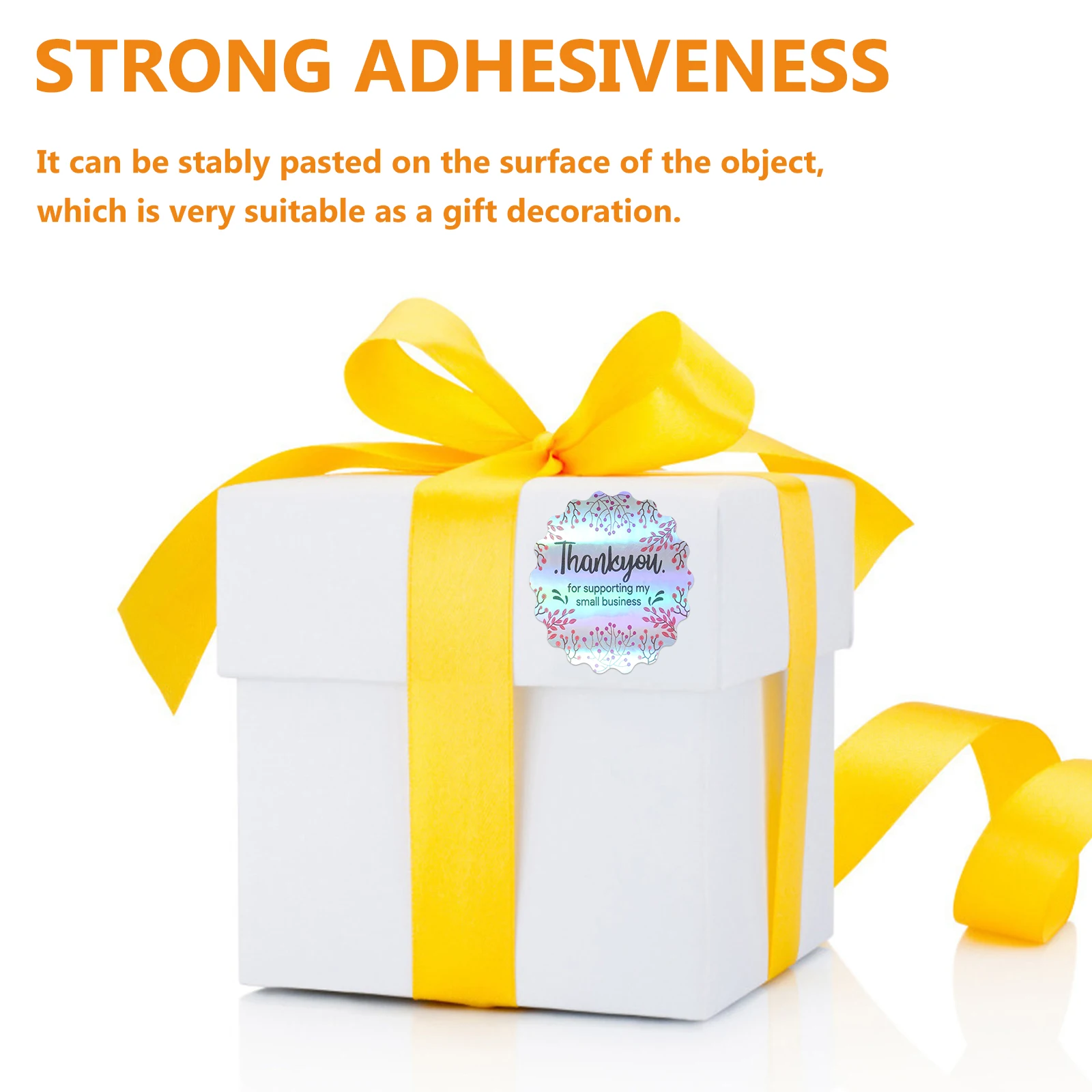 1pcs Rainbow Thank You Stickers 3 8cm Self Adhesive Sealing Labels for Gift Food Bag Packaging