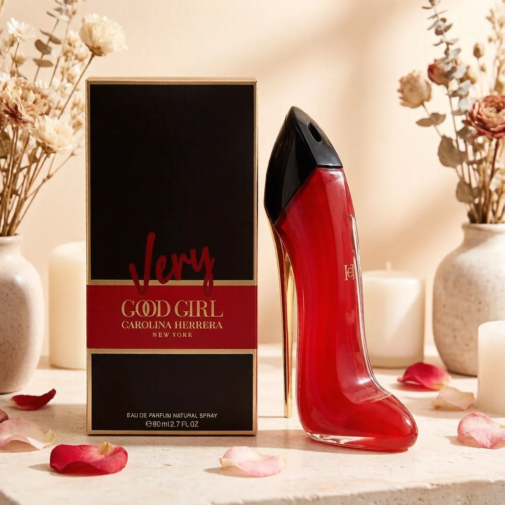 

Red High Heel Bottle Eau de Parfum, Juicy Peach Rose Scent, Long Lasting Luxury Women's Perfume for Date Night & Gifting