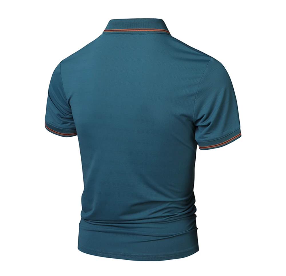 Men's Polo Shirts Golf Tennis T-shirts Short Sleeve Slim-Fit Tee Moisture-Wicking Performance Collared Quick Dry Summer Shirts - Image 2