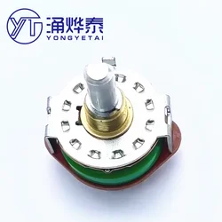 YYT SRRM1C5400 rotary band switch 1 knife 12 gears 360 degrees shaft length 20MM
