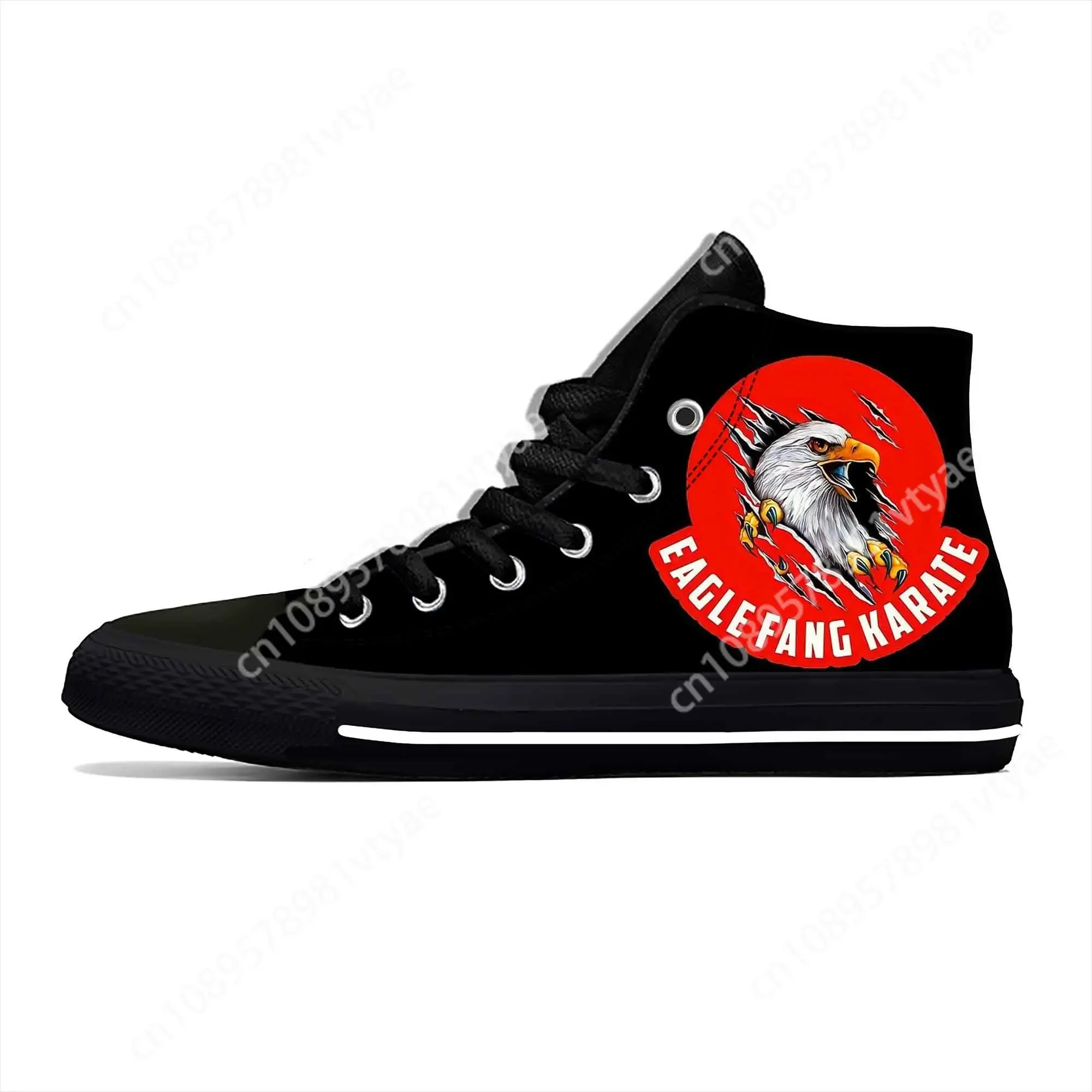 

Kai Karate Anime Cartoon Fang Fashion Cobra Eagle Casual Cloth Shoes High Top Comfortable Breathable 3D Print Men Women Sneakers