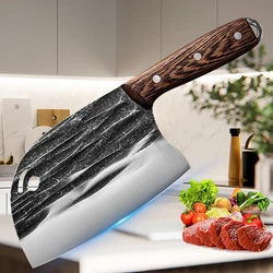 Forged Slicing Knife Butcher Meat Cleaver Stainless Steel Kitchen Chef Knife Slaughtering Chopping Knives Cooking Knife