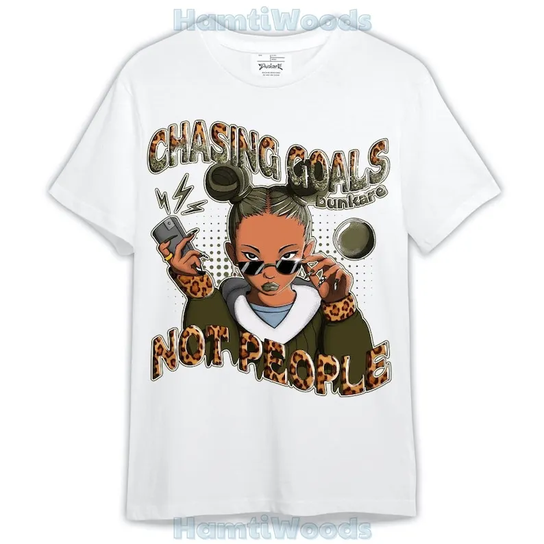 

Olive 5s Shirt, Chasing Goals Black Girl Shirt Outfit 1805 LGH