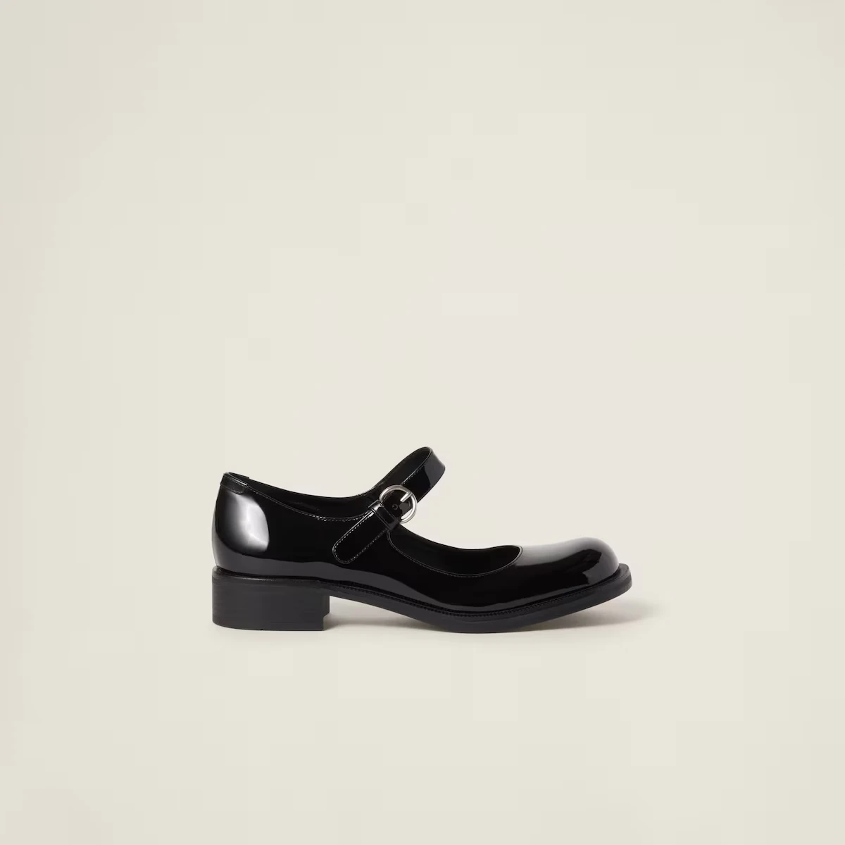 Women's Calfskin Genuine Leather Mary Jane Shoes Black