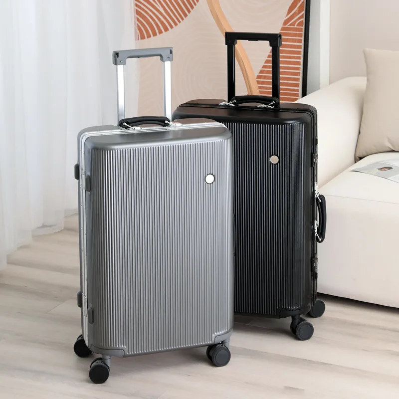 20/24/26/28 inch Travel Suitcases Aluminium Frame Rolling Luggage Carry-Ons Trolley Case With Wheels Universal PC Travel Case