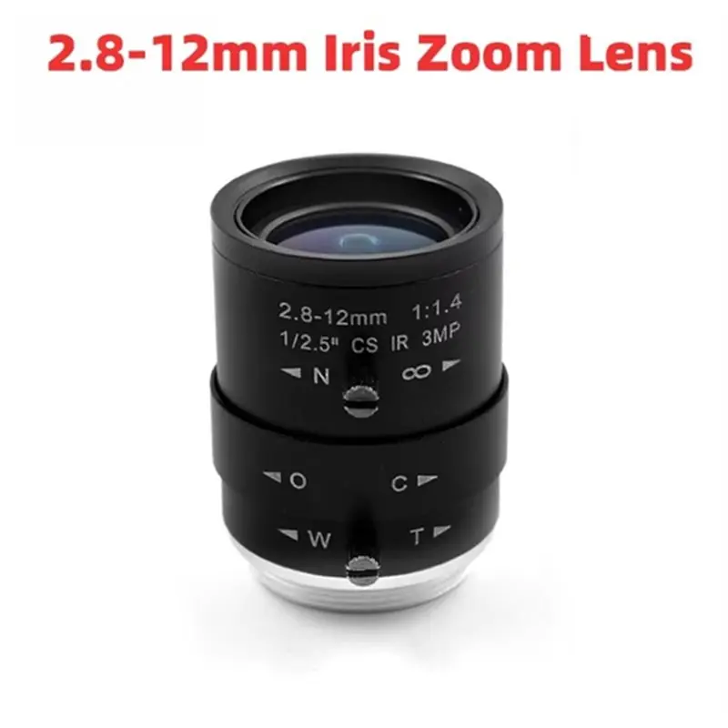 A96T 3MP HD CCTV Lens 2.8-12Mm Varifocal Manual Iris Zoom Focus For Industrial Security Surveillance Cameras Box