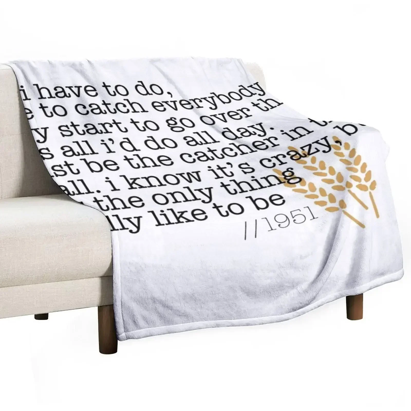 

Catcher in the Rye Throw Blanket Warm Comfortable Blanket for Office Napping