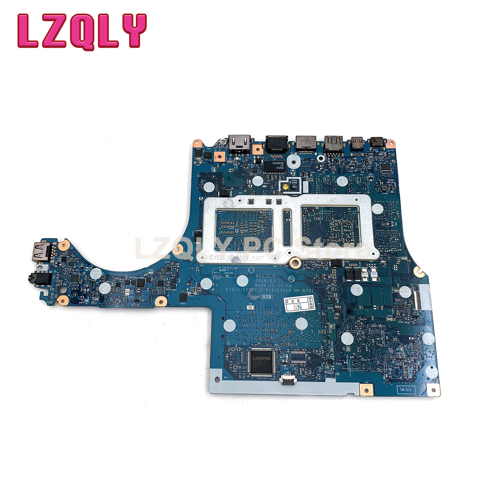 Y530-15ICH Motherboard NM-B701 5B20R40161 5B20R40167 5B20R40209 5B20R40204 For Legion Y530-15ICH 81FV 8750H/8300H GTX1050Ti