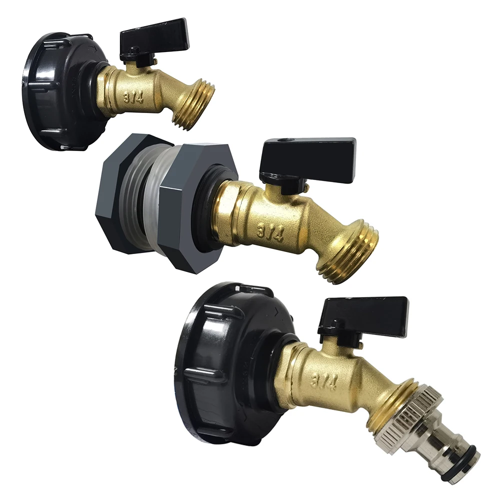 Valve Faucet IBC Adapter S100xS60 To Dn100 Reduce S60 IBC Tank Connector Adapter Ton Barrel Accessories Valve Adapter