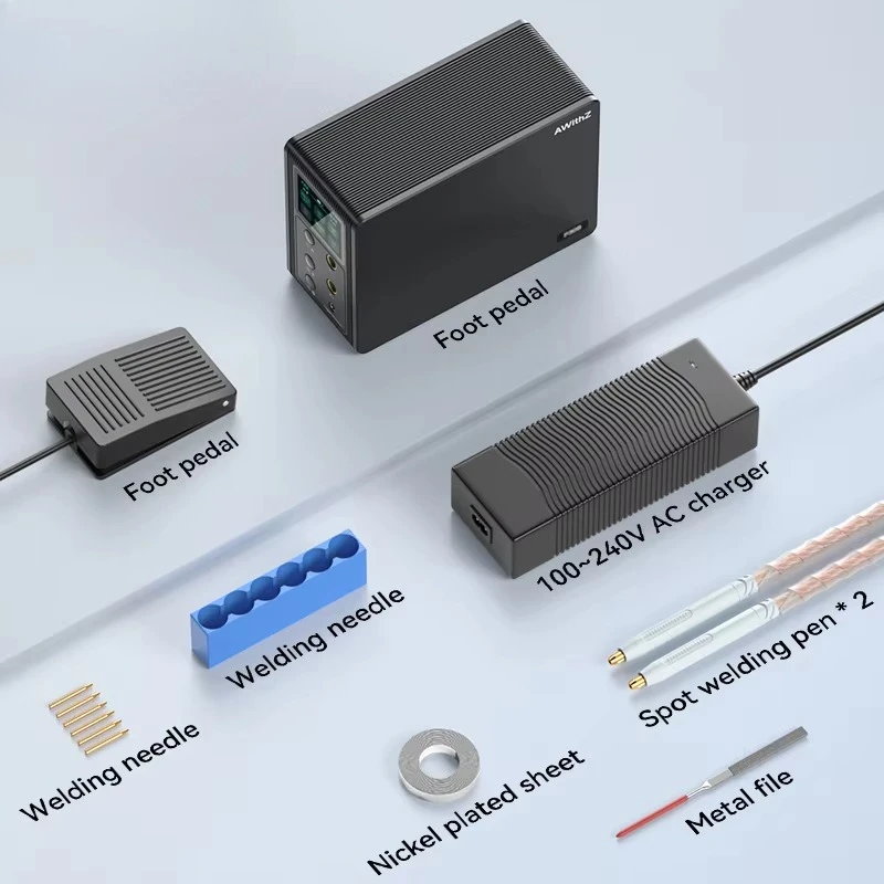 1 مللي متر لحام 99 والعتاد قابل للتعديل المحمولة ماكينة لحام نقطي مع شاشة LCD لإصلاح الهاتف بطارية حزمة لحام #2